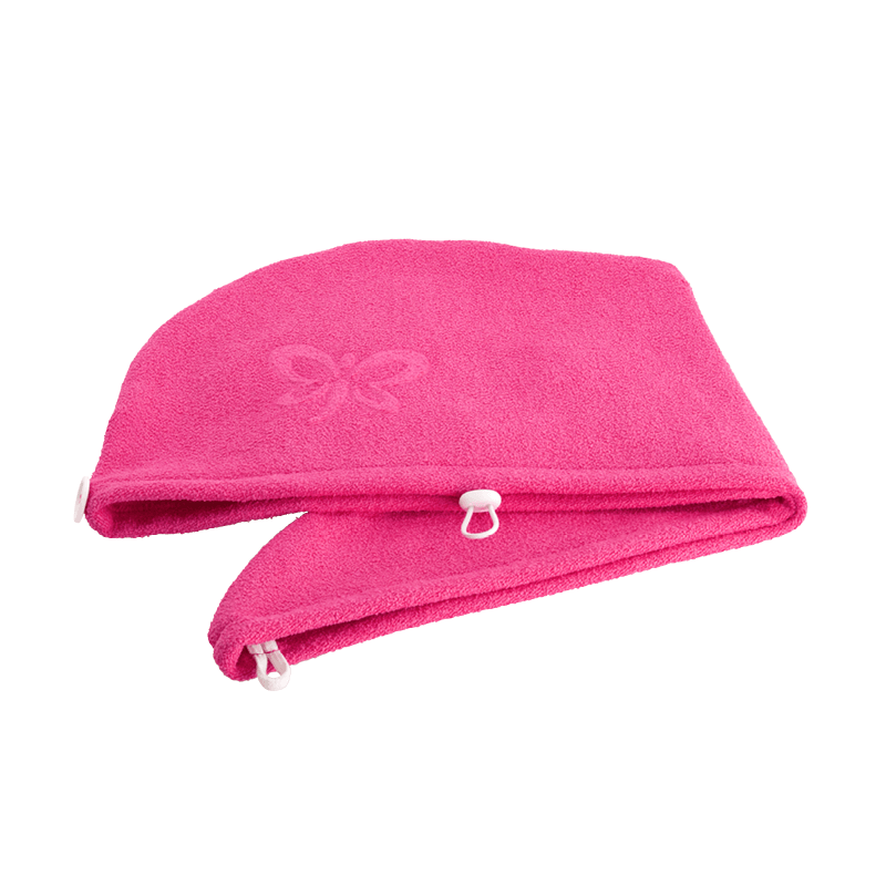 Serviette cheveux turban taille unique, fuchsia Serviette cheveux turban taille unique, fuchsia