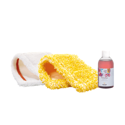 Bodenfaser, 2er-Pack, gelb/weiß