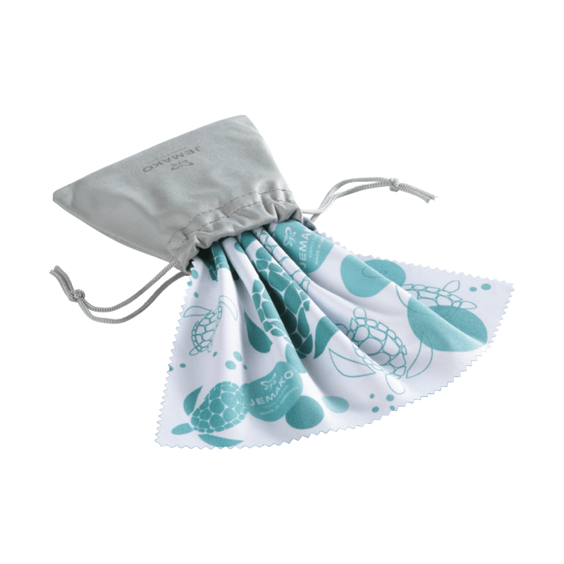 Brillentuch 17 x 20 cm mit Beutel, Design "Ocean" Brillentuch 17 x 20 cm mit Beutel, Design "Ocean"