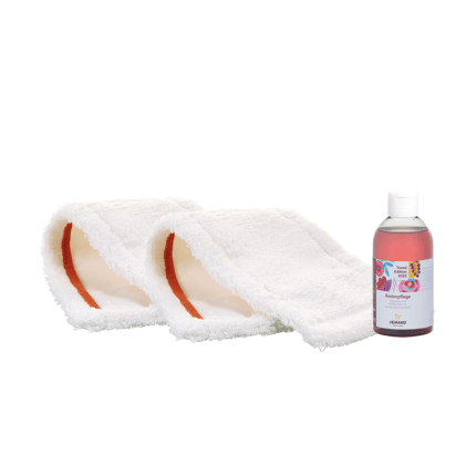 Vloervezel, 2-pack, wit