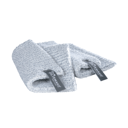 DuoTuch klein 18 x 14 cm, hellgrau, 2er-Pack