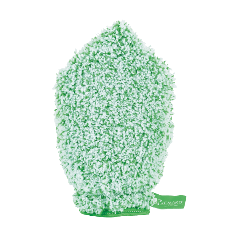 Gant de nettoyage à fibres longues, fibre verte Gant de nettoyage à fibres longues, fibre verte