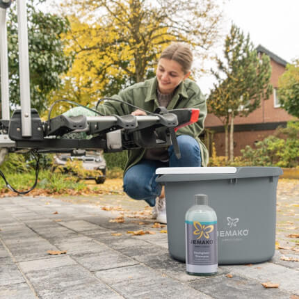 Het product wordt getoond in een voorbeeldige toepassing