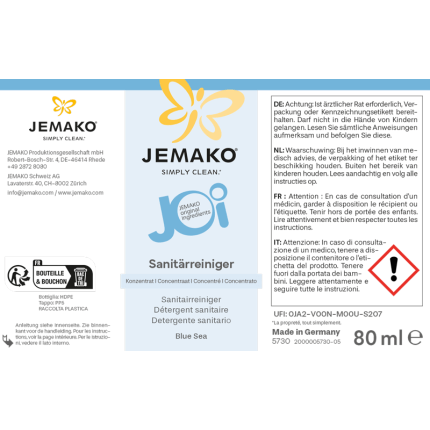 JOi Détergent sanitaire Blue Sea, 80 ml