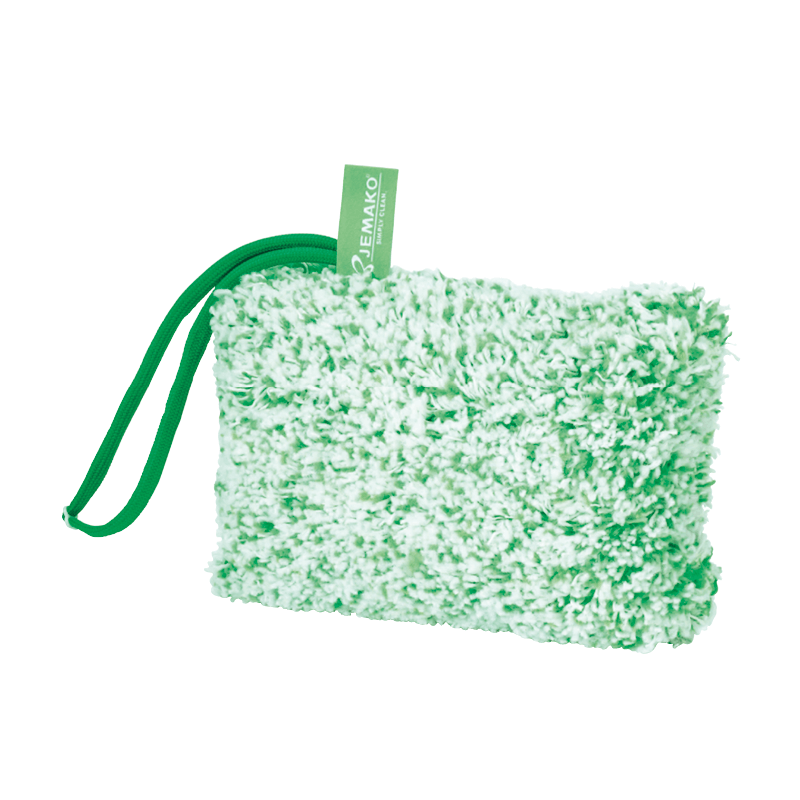 Cuscinetto pulizia a pelo lungo 12 x 18 cm, fibra verde Cuscinetto pulizia a pelo lungo 12 x 18 cm, fibra verde